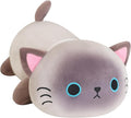SQEQE Weighted Siamese Cat Plush, Weighted Siamese Cat Stuffed Animal, Cute Plushies Soft Pillow Toy Gift for Kids Adults 9.8 Inch, 0.8 Lbs