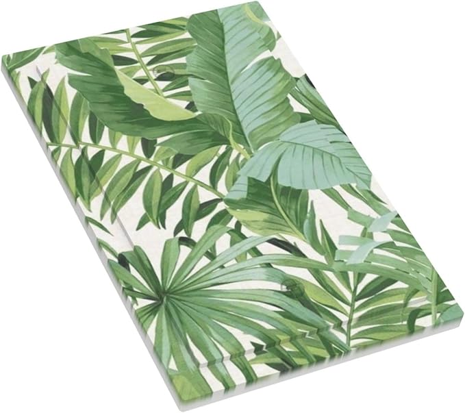 Green Tropical Palm Tree Leaf 1 Gang No Device Outlet Wall Plate Blank Light Switch Cover Switchplate Electrical Decorative Faceplate Bedroom Decorate