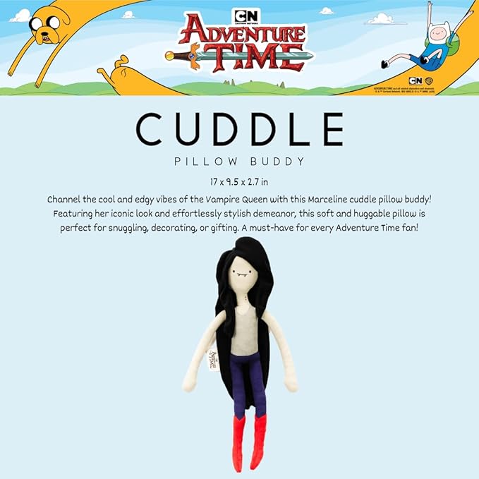 Adventure Time Marceline Vampire Bedding Super Soft Cozy Decorative Cuddle Pillow, (Officially Licensed Product) By Franco Collectibles