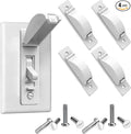 Light Switch Guard, 4 Pack Light Switch Lock, Light Switch Cover Guard, Child Proof Light switch cover, Prevent Children and Adults from Accidentally Turning Your Lights on or off (White)