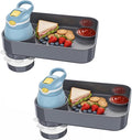 Kids Car Seat Tray, Travel Tray with Cup Holder for Toddler Baby, Kids Car Seat Food Snack Organizer for Road Trip, Stroller Snack Organizer Travel Must Haves Toddler Must Haves (Dark Gray, 2 Packs)