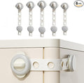 6 Pack Child Proof Cabinet Locks for Baby Proofing, Baby Proof Drawer Locks for Kids,Child Safety, Adjustable Child Locks for Cabinets and Drawers, Easy 3M Adhesive No Drilling (White)