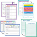Lachilly Double Sided Dry Erase Handwriting Practice Boards Fractions Learning Place Value from Billions to Decimal Numbers Math Grid Manipulative Lapboard for Students