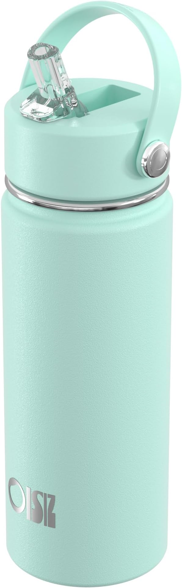 OISIZ 18oz Kids Water Bottle with Straw Lid, Vacuum Insulated Water Bottle Stainless Steel Bottles for Kids for School, Leakproof Water cups, BPA Free and Keep Cold for 24 Hours,Easy to Clean