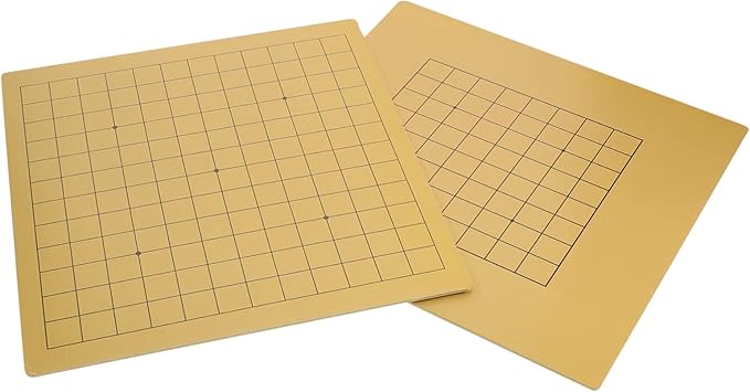UPKOCH 2Pcs Wooden Go Chess Board Educational Go Game Board Lightweight Portable Design Craftsmanship for Enhanced Patience and Thinking Skills for Home