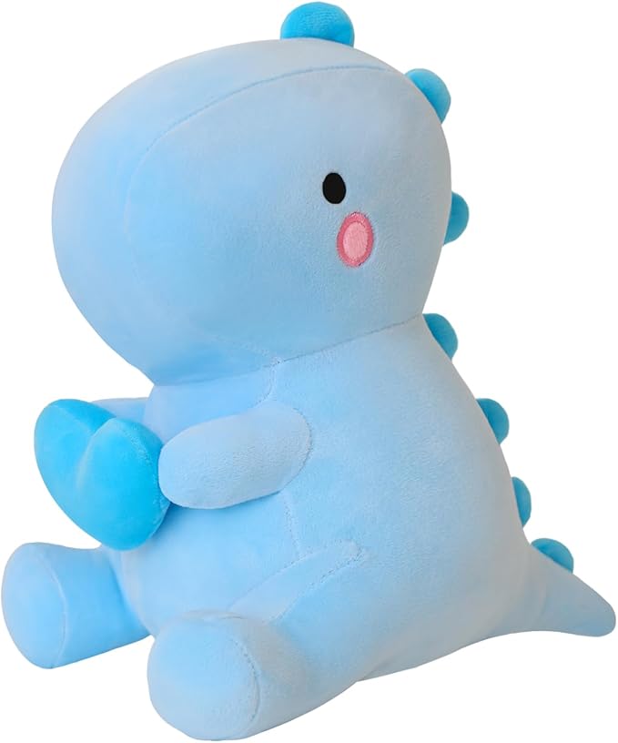 SQEQE Dinosaur Stuffed Animal, Loving Soft Dino Plush Toys with Holding Heart, Sweet Romantic Anniversary Birthday Gift for Her Girls Boys Girlfriend(Blue,20 inch)