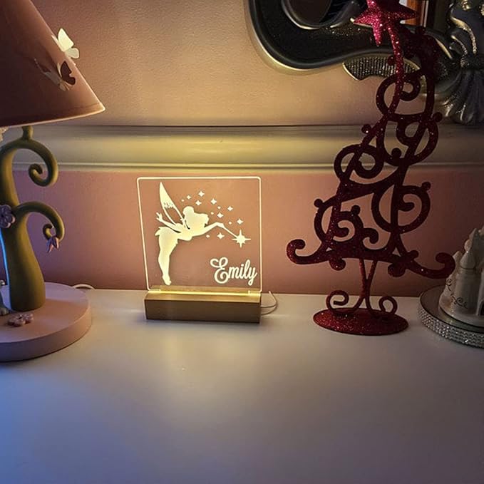 Fairy Night Light, Night Light, Kids Bedroom, Nursery Night Light, Personalized Night Light, Custom Name Night Light, Childs Playroom, Gift for Kids