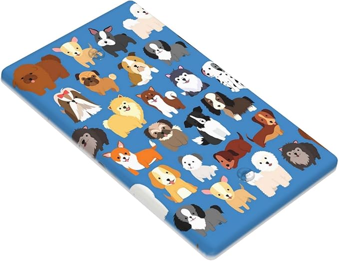 Cute Animal Dogs Puppy Decorative Outlet Cover Single Blank Light Switch Plate Cover Electricity Receptacles Plates For Home Kitchen Living Bedroom 4.5 * 2.76