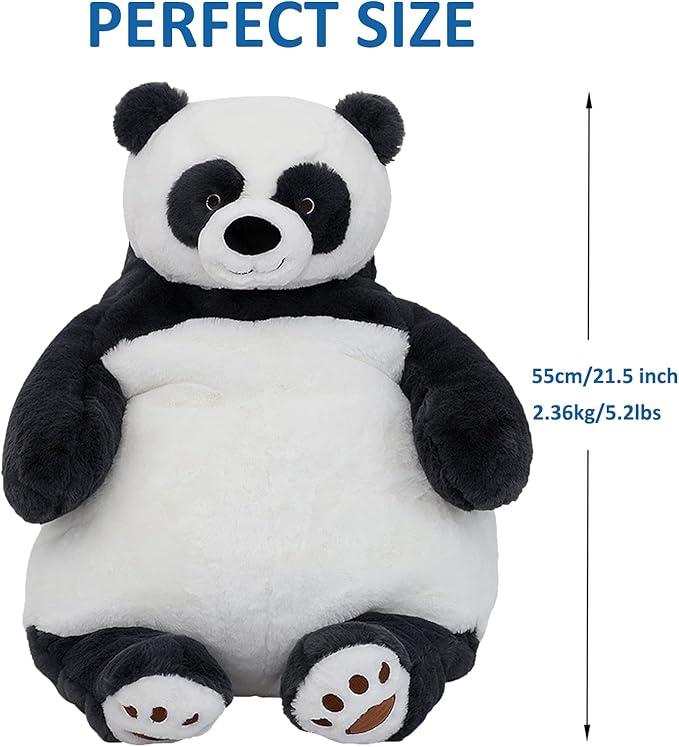 Panda Weighted Stuffed Animals, 21.5" 5.2 lbs Weighted Panda Plush Large Weighted Plush Animal Toy Pillow Gifts for Boys and Girls