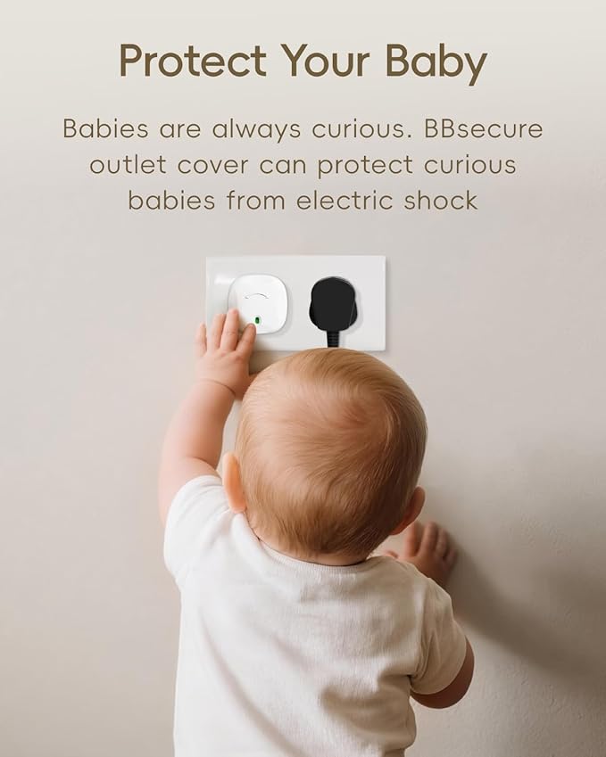 60 Pack Baby-Resistant Outlet Covers – Rotating Safety Plug Covers for US 3-Prong Electrical Outlets, Toddler & Baby Proofing Protection, Easy One-Hand Removal, White
