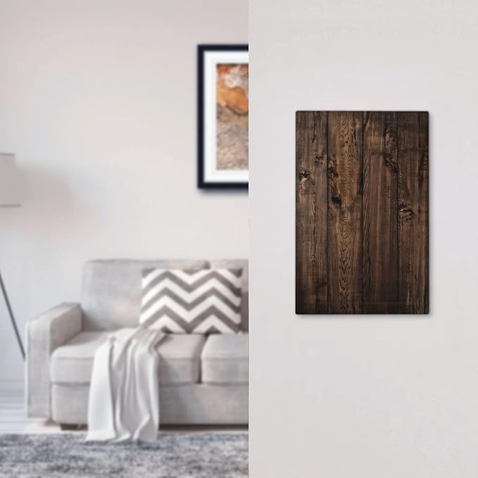Rustic Brown Wood Plank Vintage Wooden Texture Print Light Switch Cover Plate 1 Gang No Device Blank Electrical Wall Plates Faceplate Decorative Switch Plate Covers for Farmhouse Home Decor