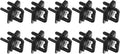 MECCANIXITY 10 Pack Outlet Covers Proofing, Plug Covers Easy Installation Electric Plug Protectors Safety Socket Cover Plugs Protector Black