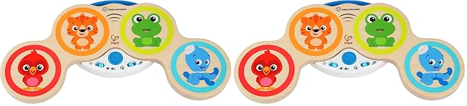 Baby Einstein Magic Touch Wooden Drum Musical Toy, Ages 6 Months Plus (Pack of 2)