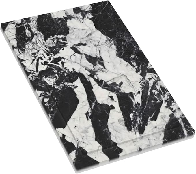 Black White Marble Abstract Luxury Light Switch Cover Plate 1 Gang No Device Blank Electrical Wall Plates Faceplate Decorative Switch Plate for Bathroom Kitchen Decor