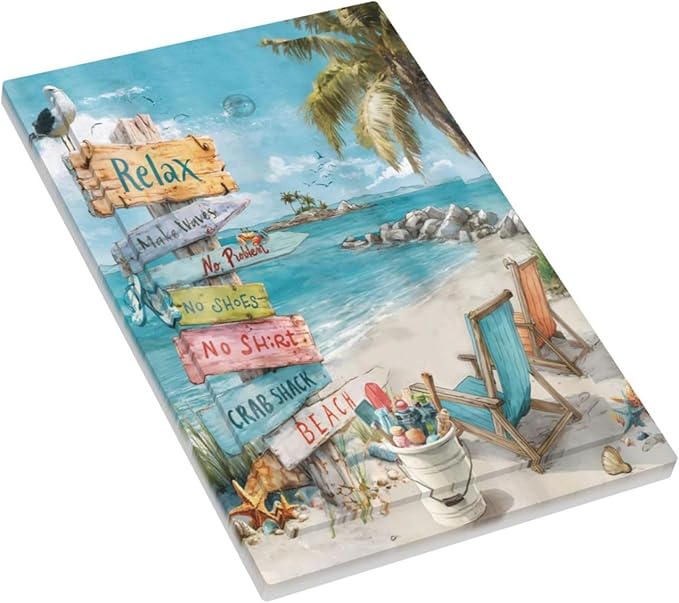 Ocean Beach Tropical Palm Tree Coastal Seaside Light Switch Cover Plate 1 Gang No Device Blank Electrical Wall Plates Faceplate Decorative Switch Plate Covers for Kids Room Living Room Decor
