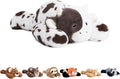 Niuniu Daddy 20" | 3.3 Pound Cow Weighted Stuffed Animals for Kids Adults, Kawaii Cow Weighted Beads for Body Pillow for Hugging, Soft Plush Toy for Gift Birthday Christmas Holiday Easter Presents