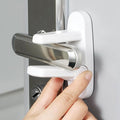 Door Lever Lock 1 Pack, No Drilling ABS Material Door Handle Baby Proof with Strong 3M Adhesive White