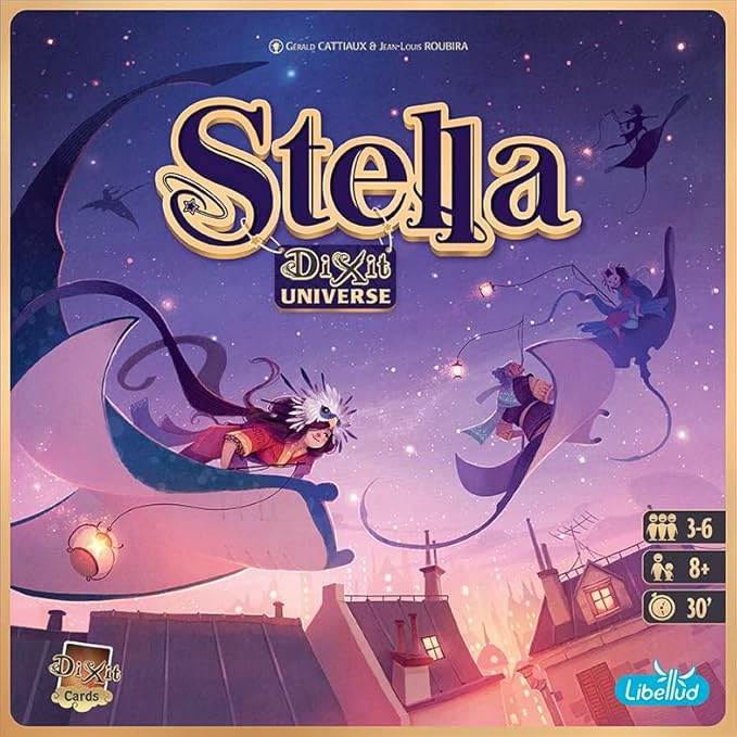 Asmodee Stella: Dixit Universe Board Game - Competitive Sky Exploration Image Association and Strategic Guessing, Fun Family Game for Kids and Adults, Ages 8+, 3-6 Players, 30 Min Playtime