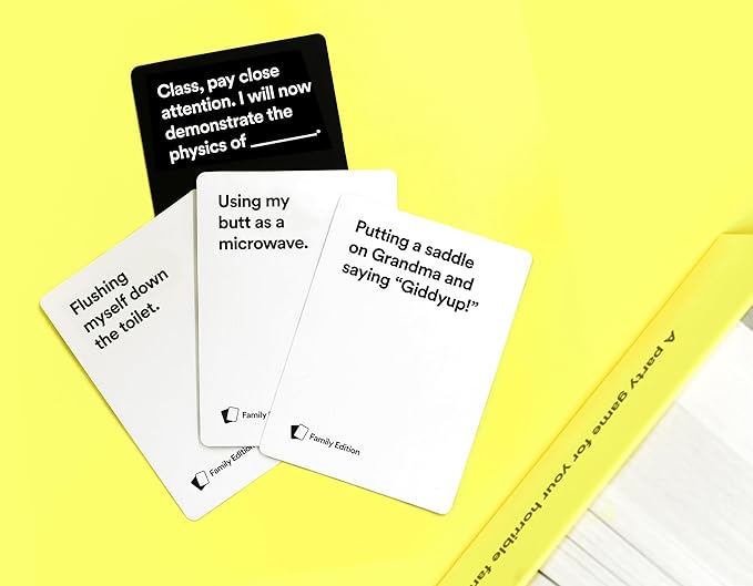 Cards Against Humanity: Family Edition • Ages 8+ • A Party Game for Your Horrible Family