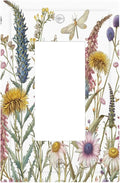 Light Switch Cover Plate Botanical Wildflowers Dragonfly Colorful Floral 1 Gang Outlet Covers Single Rocker Decorative Switch plates Electrical Wall Plates GFCI Receptacle for Bathroom Bedroom