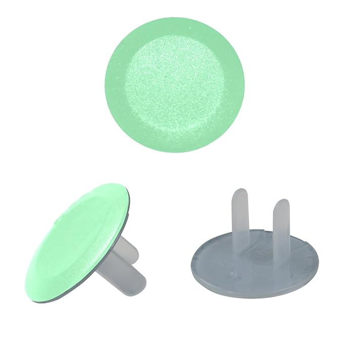 Pure Avocado Green Pattern Outlet Covers Baby Proofing Child Proof Plug Covers for Electrical Outlets Easy Install Outlet Plug Covers