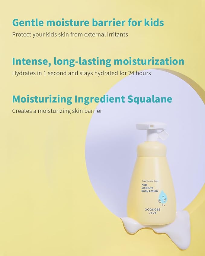 GOONGBE Kids Travel Toiletry Set – 4-in-1 TSA Carry-On Kit with Shampoo, Body Wash, Face Cleanser (Sunscreen Removal) & Lotion, Silicone-Free Low pH for Sensitive Skin1oz Each