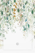 Gold Green Eucalyptus Leaves Plants Flowers Floral Light Switch Cover Plate 1 Gang No Device Blank Electrical Wall Plates Faceplate Decorative Switch Plate Covers for Bedroom Living Room Decor