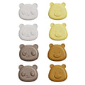 MiaoLab Cute Animal Baby Proofing Outlet Covers, 8 Pack Silicone + V0 PC Plug Protectors, BPA-Free Non-Toxic Child Safety Socket Caps for US Type B 3-Prong Electrical Outlets, Fire-Retardant Design