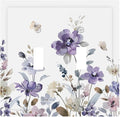Purple Watercolor Flower Floral Butterfly Decorative Switch Plates 2 Gang Double Toggle Outlet Light Switch Cover Wall Plate Electrical Faceplate for Bedroom Living Room Decor