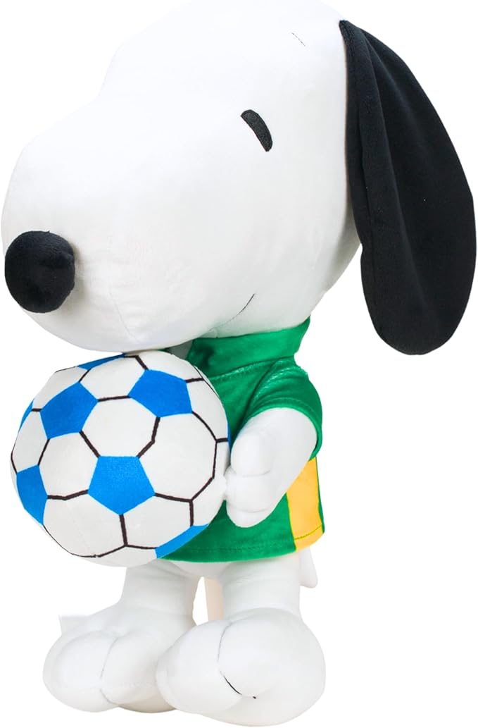 Peanuts Snoopy Soccer Plush Cuddle Pillow Buddy, Kids Bedding Super Soft Sports Pillow, 17" Tall, 2026 World Soccer Tournament (Officially Licensed Product) by Franco Collectibles