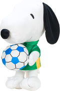 Peanuts Snoopy Soccer Plush Cuddle Pillow Buddy, Kids Bedding Super Soft Sports Pillow, 17" Tall, 2026 World Soccer Tournament (Officially Licensed Product) by Franco Collectibles