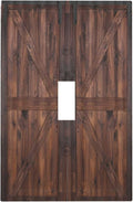 Light Switch Cover Rustic Brown Barn Door Retro Wood Plank 1 Gang Wall Plate Cover Country Single Toggle Outlet Covers Decorative Switchplate Electrical Faceplate for Bathroom Home Decor