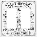 Bathroom Wash Inspirational Quote 2 Gang Double GFCI Rocker Rocker/Decorator Light Switch Cover Decorative Outlet Wall Plate Electrical Faceplate Screwless