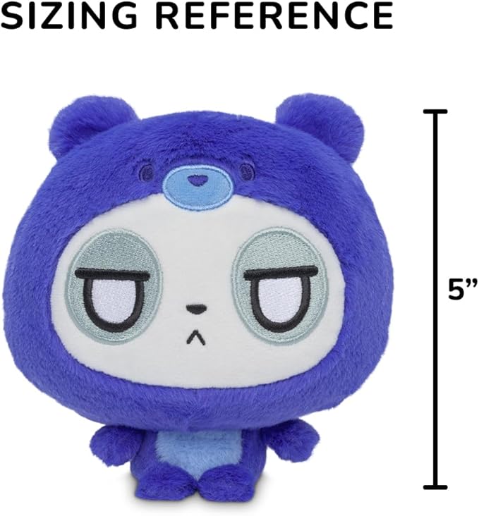 TeeTurtle Cloudheads Muffin the Panda Plush - 5-Inch Blueberry Cake Scented Teddy Berries Stuffed Animal with Embroidered Details - Soft Cuddly Plush Toys for Kids, Teens, and Adults