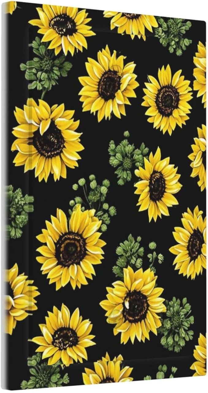 Light Switch Cover Plate Floral Sunflower Plants Flowers 1 Gang No Device Blank Electrical Wall Plates Faceplate Decorative Switch Plate For Bed Room Farmhouse Decor