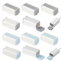 10 Pcs Foycow Child Proof USB Charger Protector - Charger Cover for Electrical Safety Baby Products, Baby Proof USB Charger Cords Covers for Pets and Toddlers- 10 Pcs - Grey & Blue