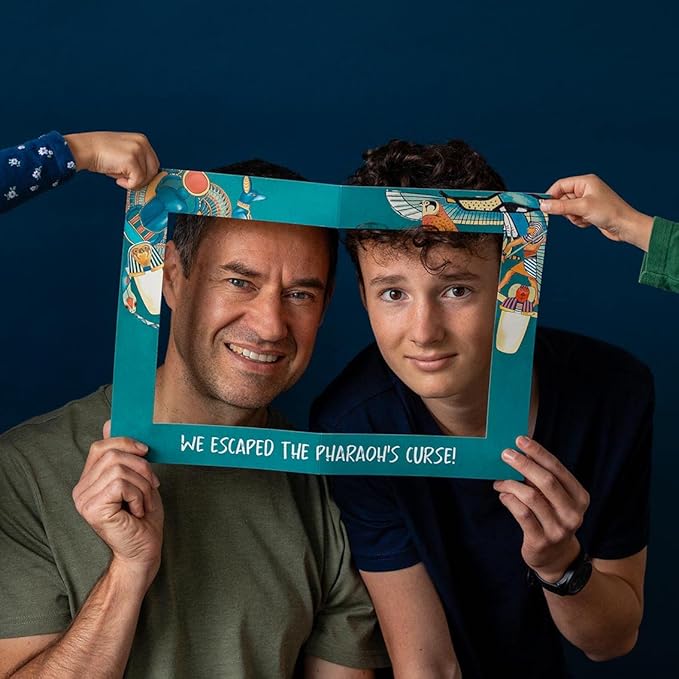 Talking Tables Egyptian Theme Escape Room Game Kids | Solve Unique Puzzles and Codes to Escape The Pharaoh's Curse | Interactive Family Games Night, Age 9+, 2+ Players, Birthday Party