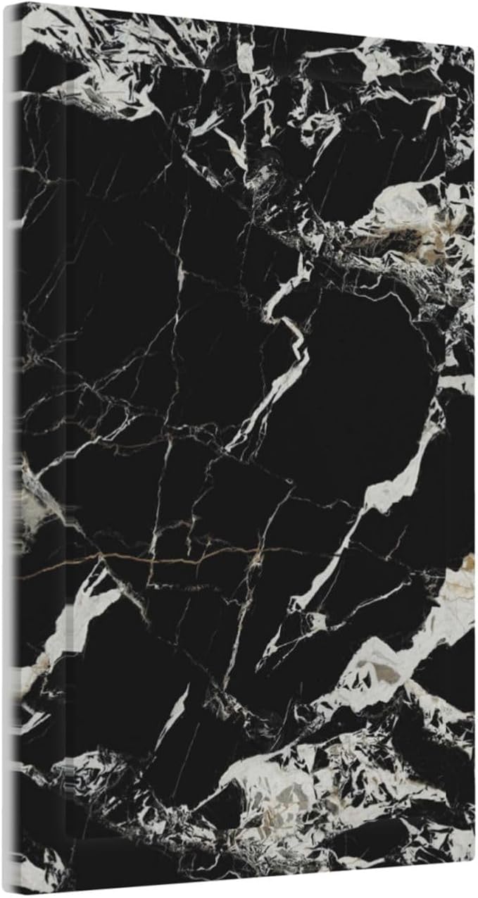 Black Marble Patterns Low Key Luxurious Light Switch Cover Plate 1 Gang No Device Blank Electrical Wall Plates Faceplate Decorative Switch Plate Covers for Bathroom Kitchen Decor