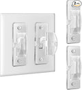 Roxiuc 2 Pack Clear Light Switch Guard - Child Proof, Double Buckle, Dimmer Compatible, Indoor/Outdoor, 2 Count, 3.5 x 1 inches