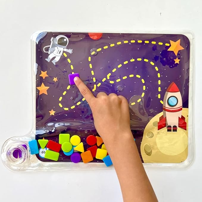 hand2mind Colors and Shapes Sensory Pad, Fine Motor Skills Toys for 3 Year Old, Sensory Toys for Sensory Play, Occupational Therapy Toys, Calming Toys for Kids, Shape Sorting Toy, Calm Down Corner