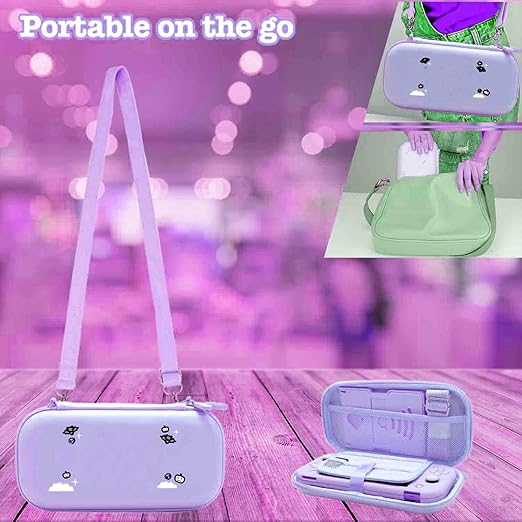 GUTIAL Accessories Pack for Nintendo Switch 2 2025 - Cute Kawaii NS 2 Accessories kit for Grils Boys Kids with Travel Carrying Case and Cartoon Dockable Cover Case, Screen Protector, Stand