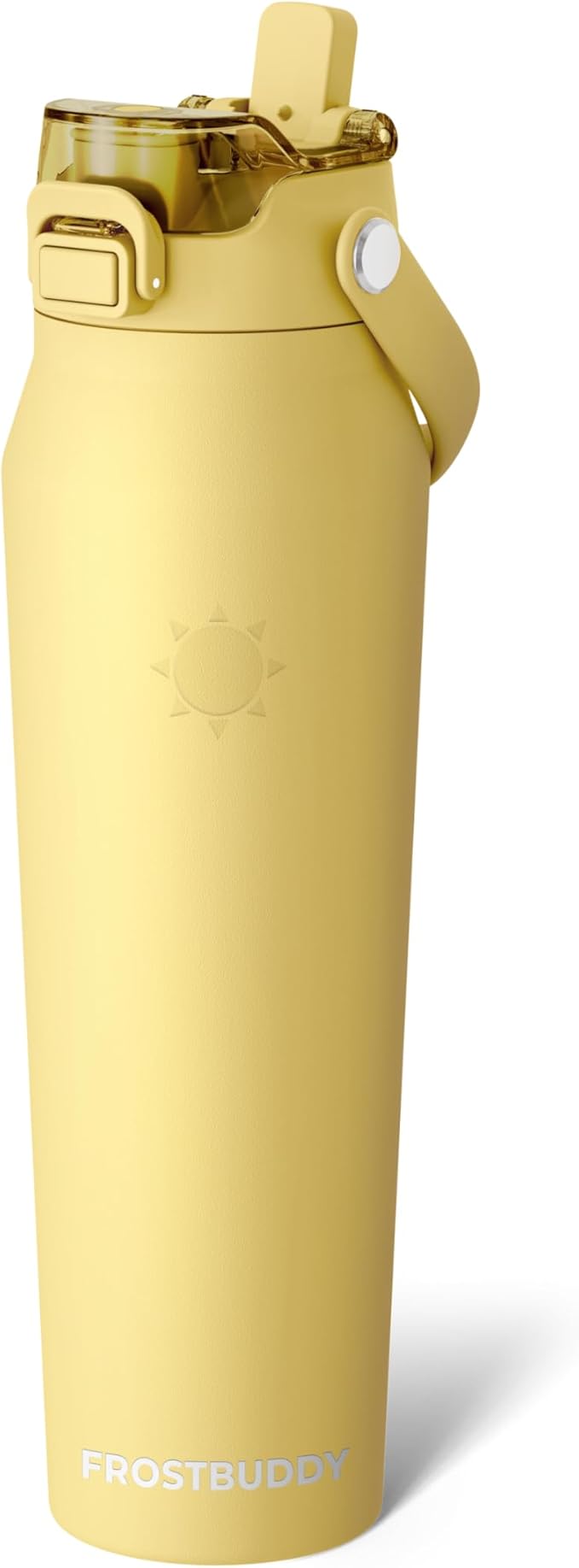 Frost Buddy 32oz Insulated Water Bottle with Straw & Chug Lid | Leak-Proof Stainless Steel | 24-Hours Cold | Sweat-Proof, Cup Holder Friendly | Ideal for Gym, Travel, Sports & Everyday Hydration