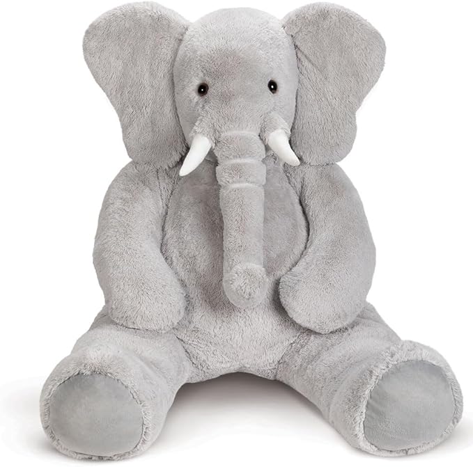 Vermont Teddy Bear Giant Elephant Stuffed Animal | 6 Foot Elephant Plush Toy | Collectible Plushies from Giant Cuddle Collection for Kids and Adults | Crafted in the USA
