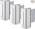 3Pcs Door Reinforcement Lock, Door Locks for Kids Safety, Door Safety Locks from Inside, Withstand 800lbs Force - Enhance Home Security, Door Lock Security, Aluminum Construction (Silver)