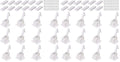 Vmaisi 24 Pack Cabinet Locks Child Safety Latches - Baby Proofing Cabinets Drawer Lock with Adhesive Easy Installation - No Drilling or Extra Screws (White)