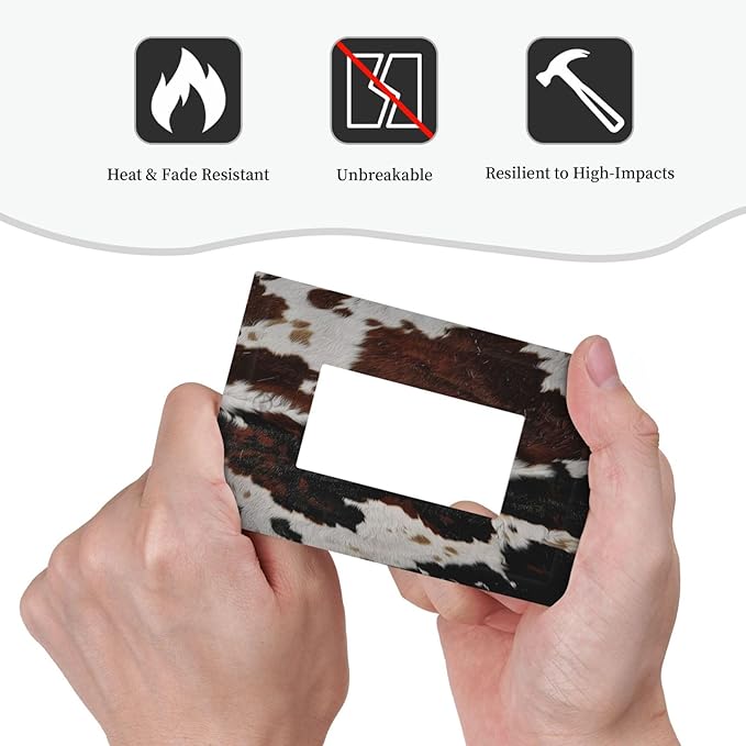 Cowhide Print Abstract Animal Fur Rustic Decorative Outlet Covers 1 Gang Single Rocker Light Switch Cover Plate Wall Plates GFCI Faceplate for Farmhouse Home Decor