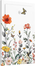 Vintage Floral Colorful Butterfly Flower Blossom Decorative 1 Gang No Device Blank Wall Plate Vibrant Pretty Oversize Electric Unused Receptacle Decorator/Gfci Light Outlets/Switches Face Plate Cover