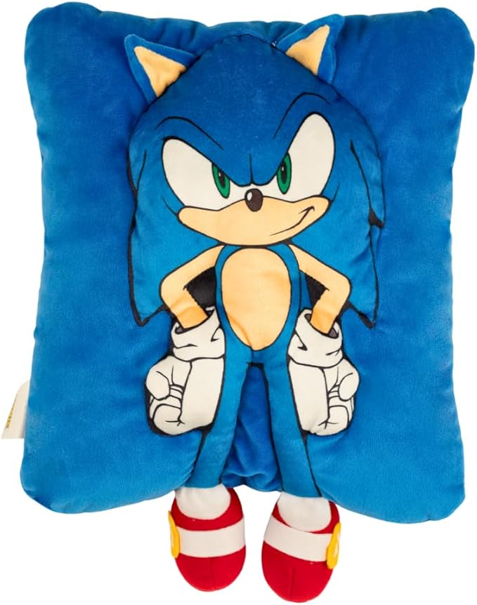 Sonic The Hedgehog Anime Kids Super Plush Cozy Snuggle (TM) Pillow (100% Officially Licensed Product) by Franco