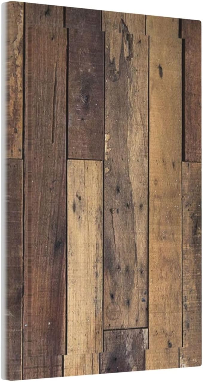 Cool Brown Wood Style Vintage Rustic Print Light Switch Cover Plate 1 Gang No Device Blank Electrical Wall Plates Faceplate Decorative Switch Plate for Farmhouse Home Decor