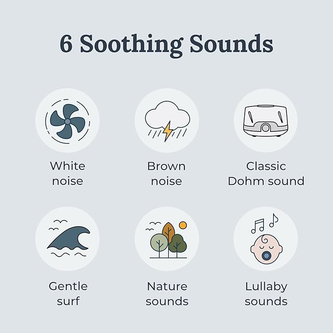 Yogasleep Travelcube Portable White Noise Machine with Timer & 6 Soothing Natural Sounds, Noise Canceling for Office Privacy & Meditation, Sleep Therapy for Adults & Baby, Must Have Registry Gift